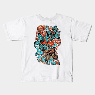 Art flowers Kids T-Shirt